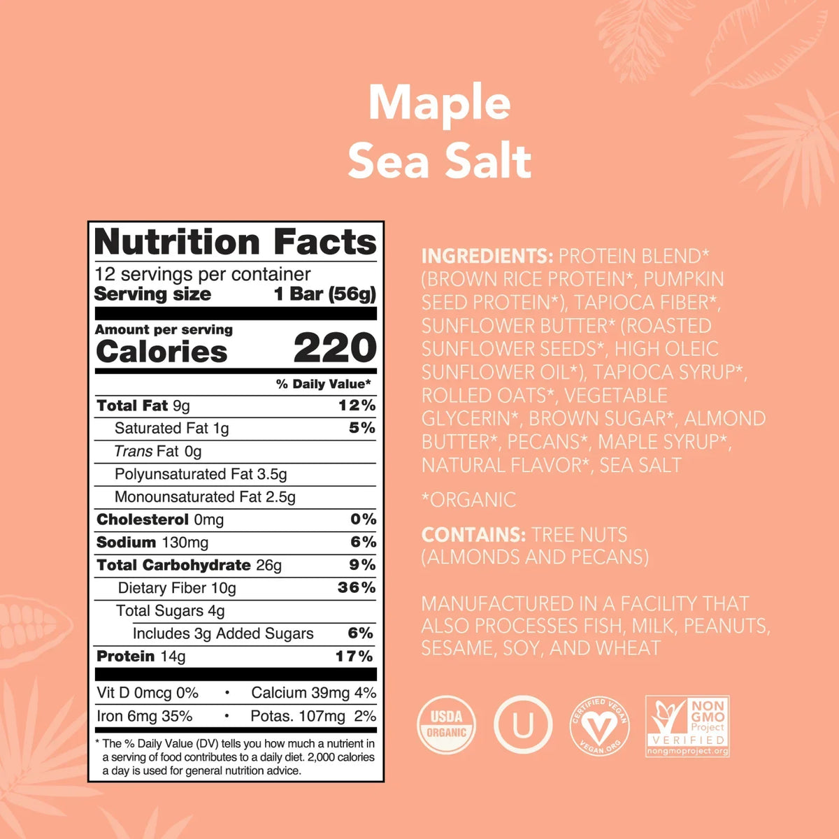 Maple Sea Salt - Protein Bars - Protein-Packed and Ready to Go A1