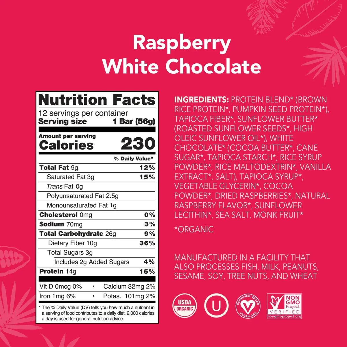 Raspberry White Chocolate - Protein Bars - Clean Energy, Deliciously Made E3