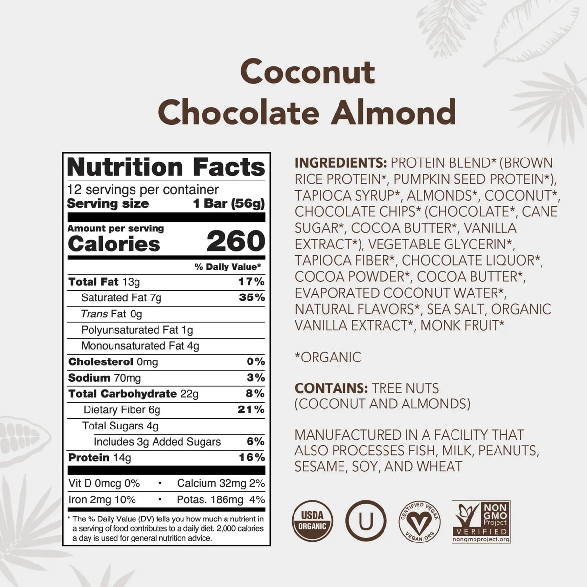 Coconut Chocolate Almond - Protein Bars - Feel-Good Fuel for Any Routine I5