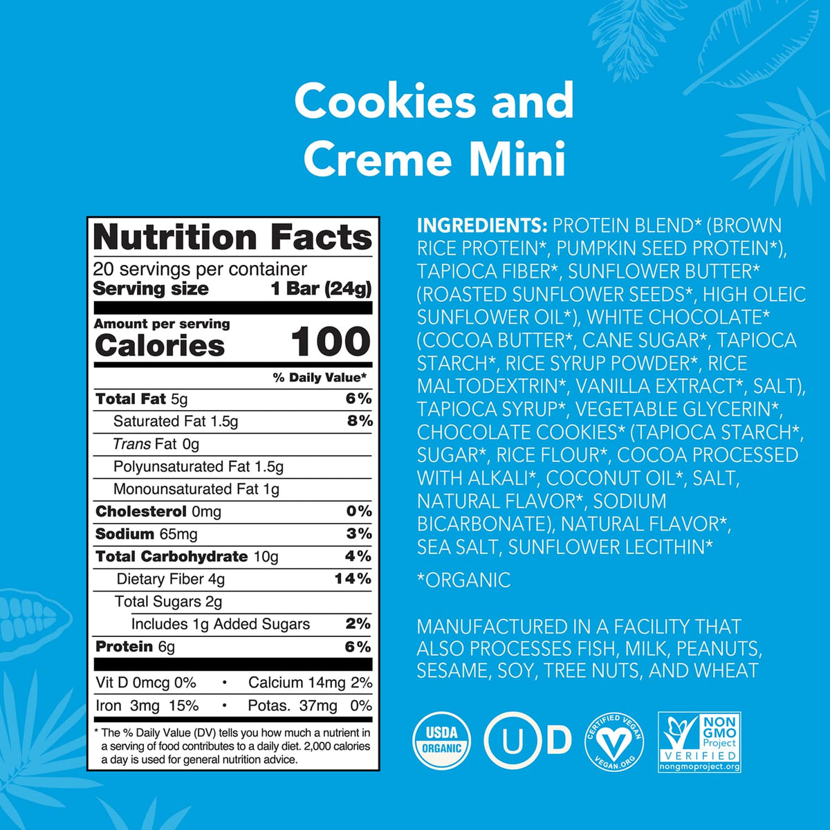Cookies and Creme - Mini Bars - A Better Snack for Every Day J0