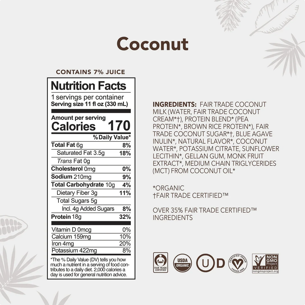 Coconut - Protein Drinks - A Better Snack for Every Day D8