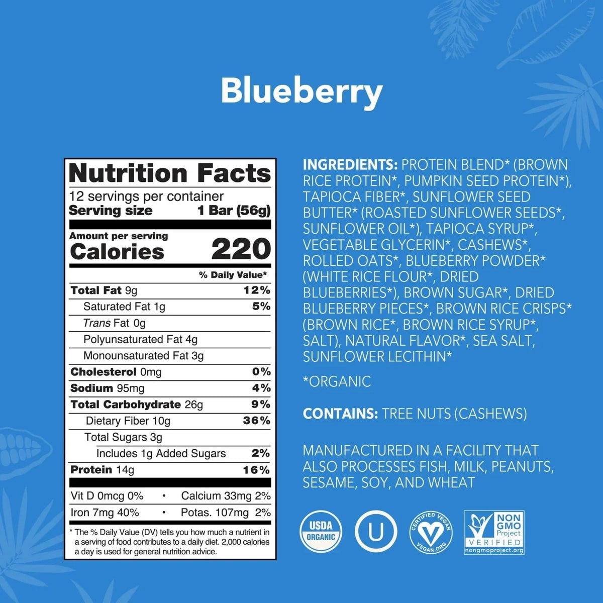 Blueberry - Protein Bars - Feel-Good Fuel for Any Routine V7