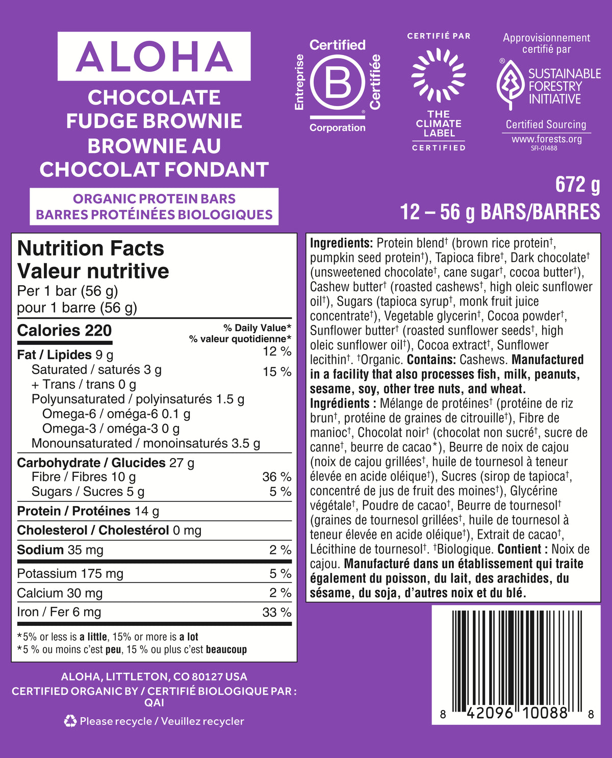 Chocolate Fudge Brownie - Protein Bars (CAD) - Feel-Good Fuel for Any Routine Z1