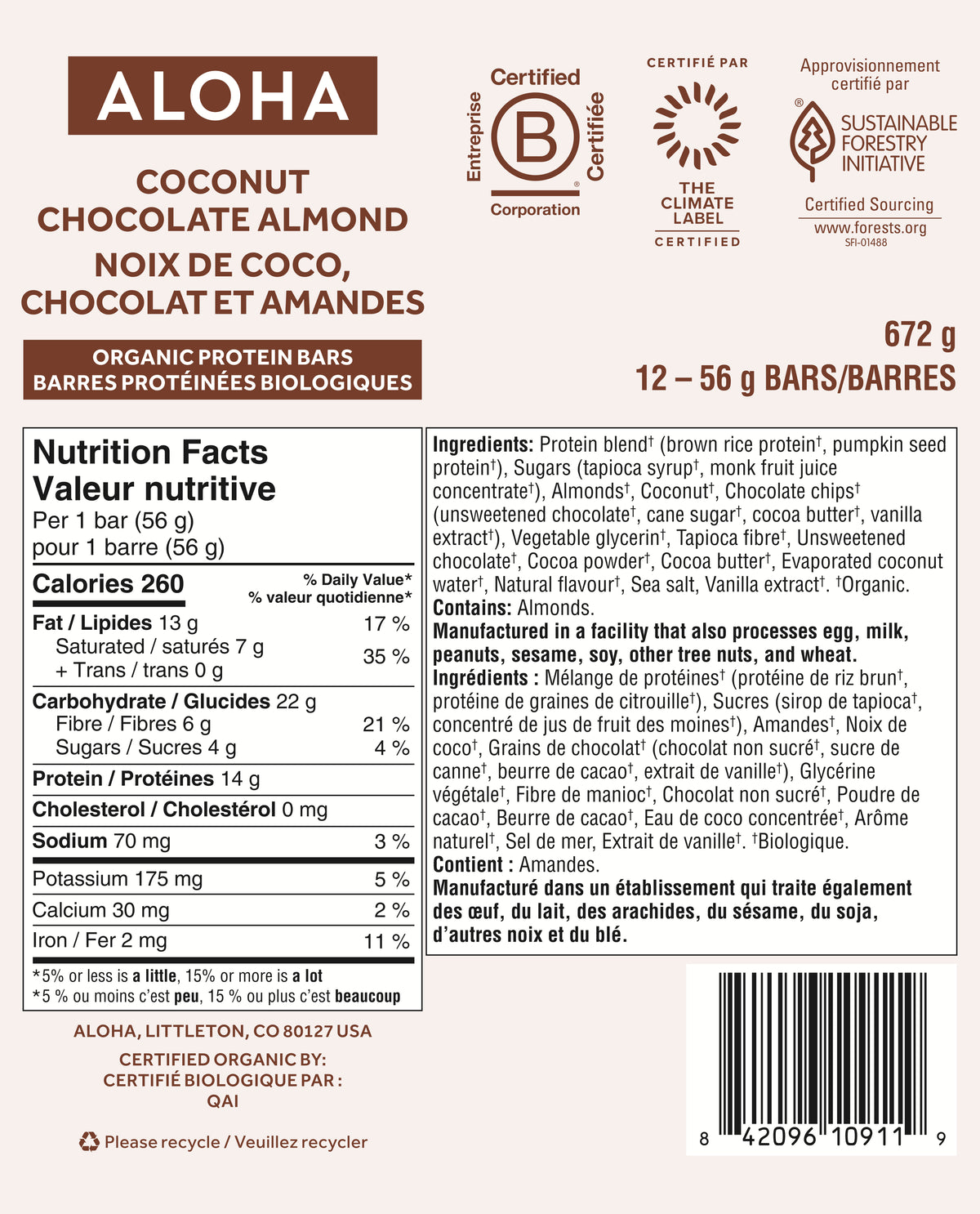 Coconut Chocolate Almond - Protein Bars (CAD) - Feel-Good Fuel for Any Routine G4