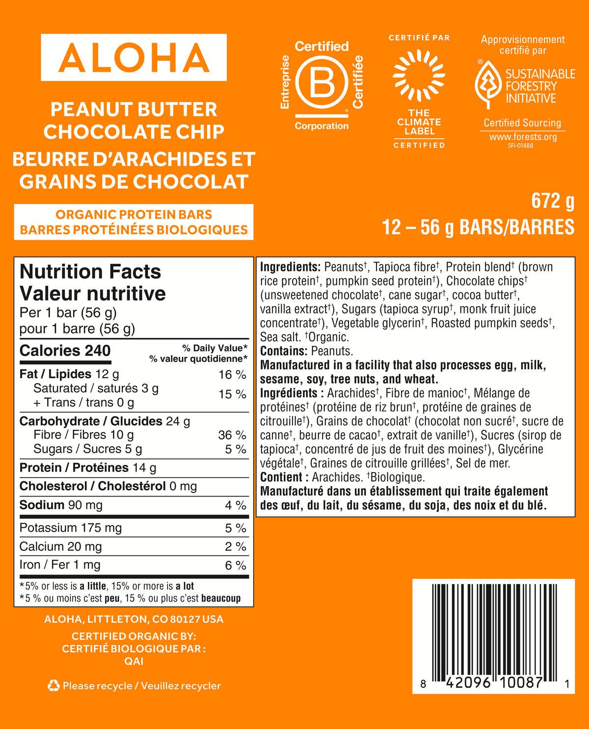 Peanut Butter Chocolate Chip - Protein Bars (CAD) - Protein-Packed and Ready to Go P5